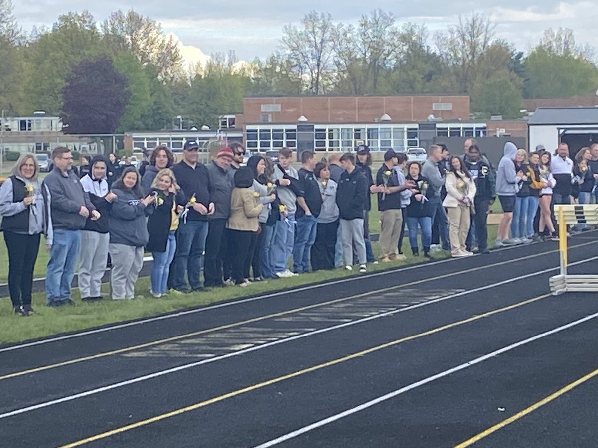 PerryAthletics's tweet photo. Senior night for Track &amp; Field team. Best wishes to all and we thank you for your Panther contributions!  Go Perry!@ThePHSnews @PERRYHS_ @PHSjungle23 https://t.co/5G951FFDn9