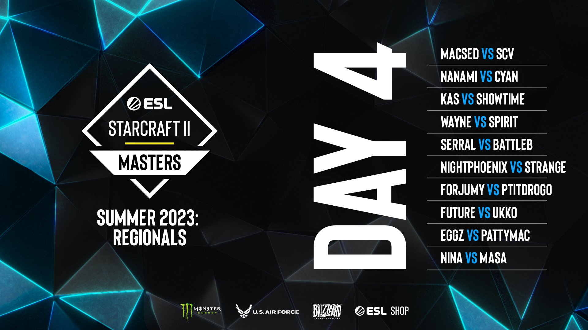 ESL StarCraft 2 on Twitter "Schedule time! We will see you tomorrow