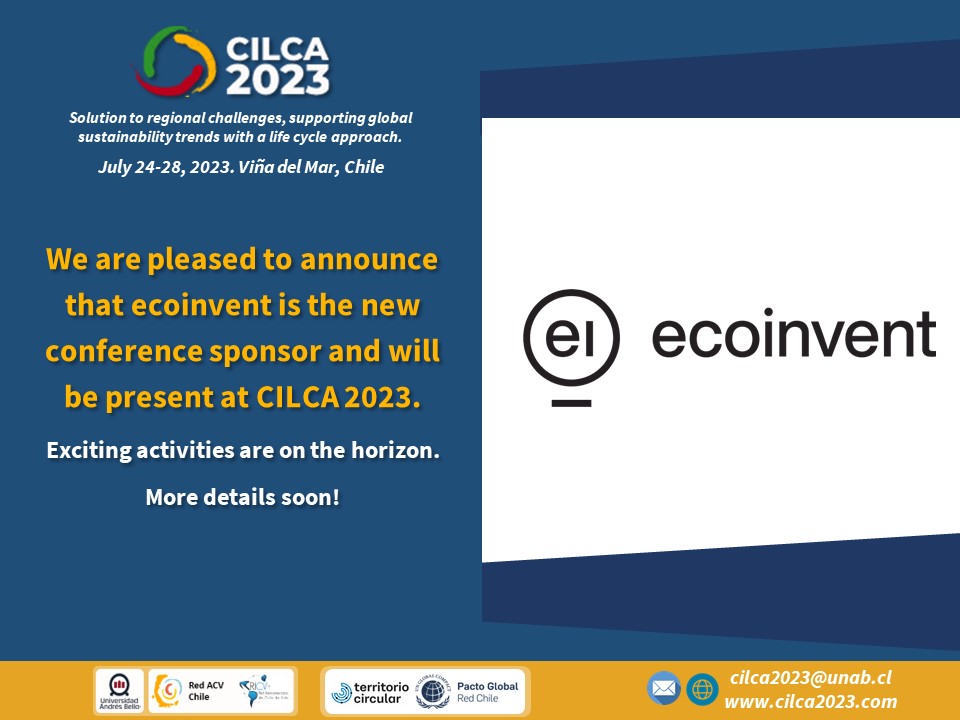 We are glad to announce the new sponsor of the conference! <a href="/ecoinventcenter/">ecoinvent</a> will be present at #CILCA2023! Soon more details about the coming activities!