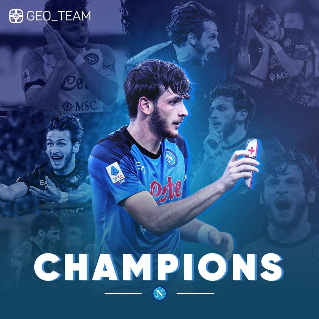 iam_menom's tweet photo. Napoli is Champiooonn!💙✊🇬🇪 
Napoli is the champion of Italy
Forza Napoli Forza Kvaratskhelia💙🇬🇪 https://t.co/MV1lEoE58r