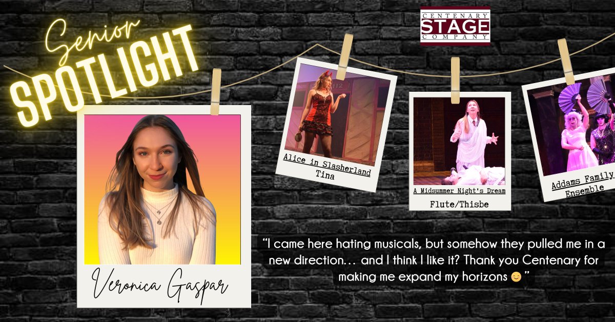 centenarystage's tweet photo. Next up is Veronica Gaspar! Veronica, Congratualtions on your graduation!  #CSCYouAtTheTheatre #CentenaryStageCompany #CSC #Seniors #ClassOf2023 #CentenaryUniversity https://t.co/vzgLVpwDvS