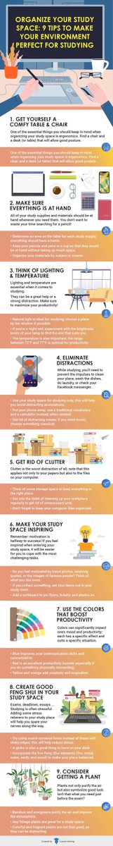 MyEssayWriter's tweet image. Can't seem to concentrate when studying? 😫 Check out these 9 tips to create the perfect study environment and boost your productivity! 📚💻 #StudyTips #ProductivityHacks #PerfectStudyEnvironment