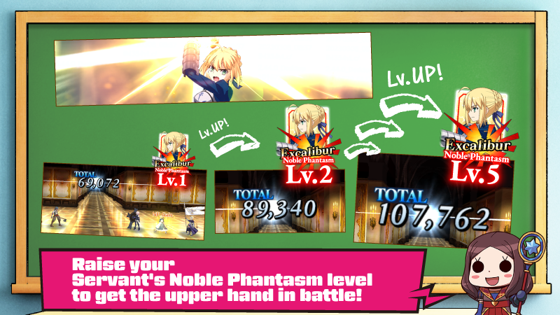[From Chaldea PR Dep't]

The damage and other effects of a Noble Phantasm will increase greatly with NP level, even when using the Noble Phantasm at 100% NP Gauge. #FateGOUSA