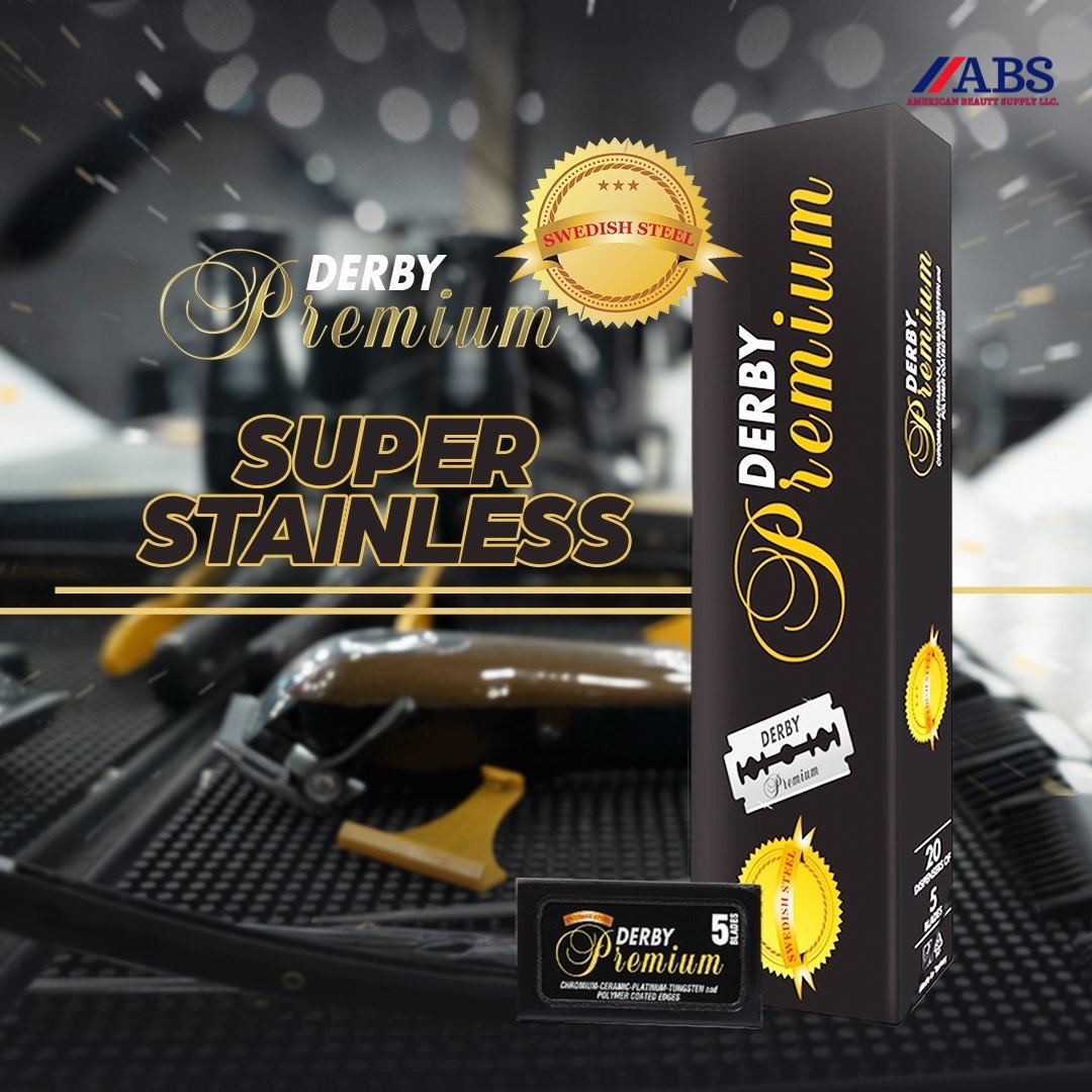 supply_american's tweet photo. Transform your shaving routine with Derby Premium Professional razor blades! 🪒

💈Crafted to meet the needs of professionals, these superior blades deliver a smooth and accurate shave every time. https://t.co/B5W2eWqgAL