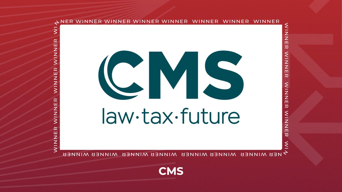 Congratulations to CMS who are the winners of the #PartnershipsAwards Legal Advisor of the Year category - Congrats!
