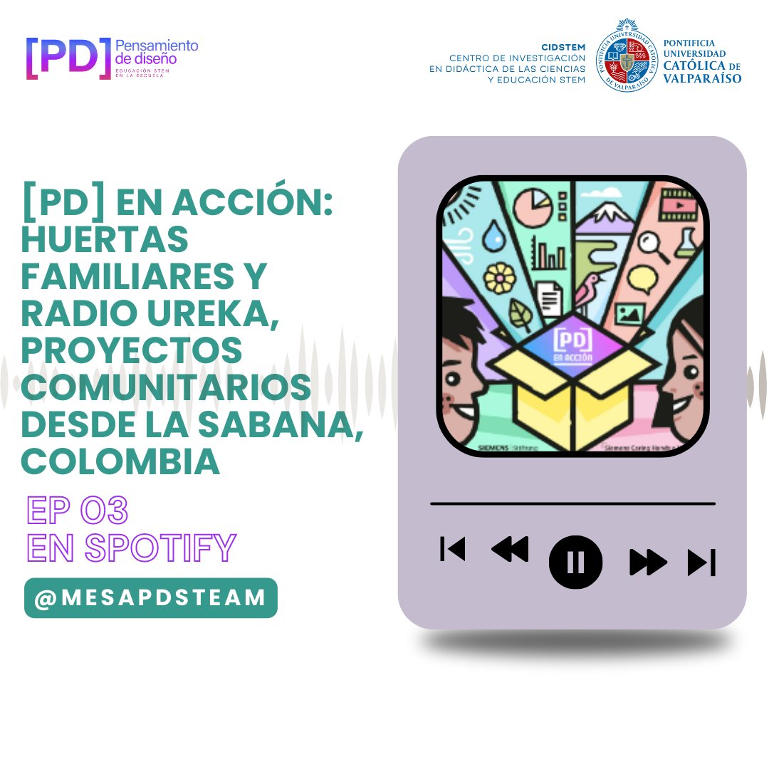¿Camino a casa? 🚌 Te invitamos a escuchar el 3er capítulo del podcast [PD] En Acción 🎧 donde Pablo Aranguiz conversa junto al profesor Carlos Barreto de la Universidad de La Sabana, Colombia, acerca de dos experiencias vinculadas al Pensamiento de Diseño 

Búscalo en Spotify 🎵