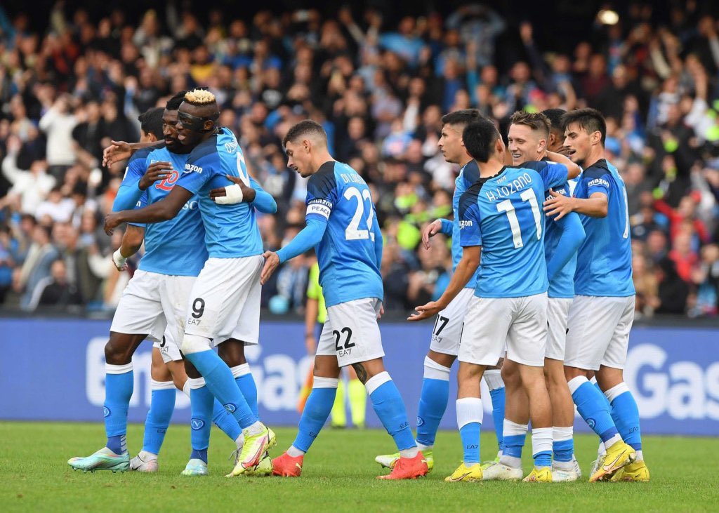 JonBoafo's tweet photo. Napoli have been crowned Serie A champions for the first time since 1990. They won their third league title with 5 games to play scoring 69 and conceding 23 so far.

Here’s a thread about their long journey to another Scudetto title 🏆 https://t.co/YP0xc4Tq4e
