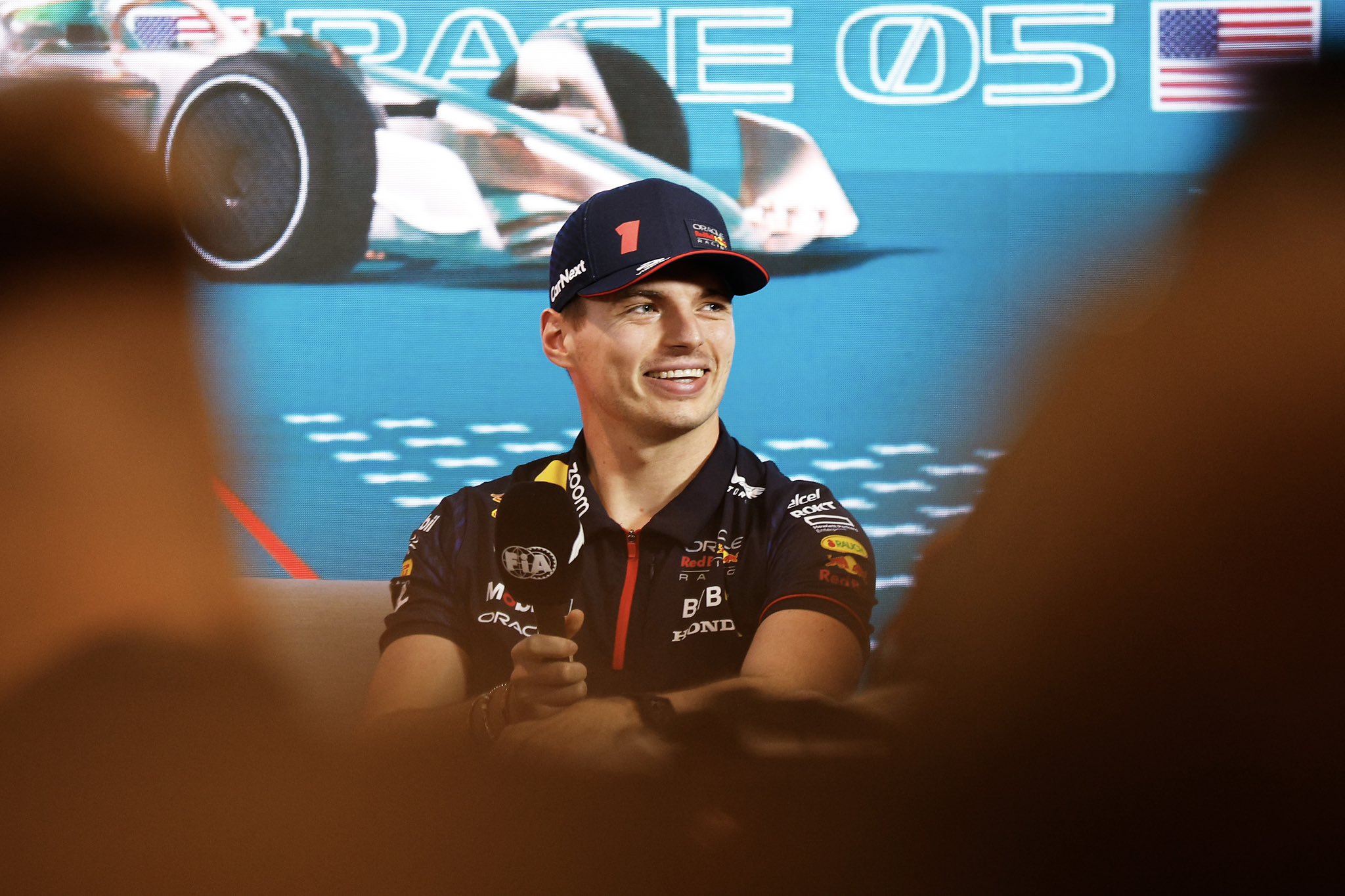 Max Verstappen at the 2023 Miami Grand Prix (Image Credit: @Max33Verstappen on Twitter)