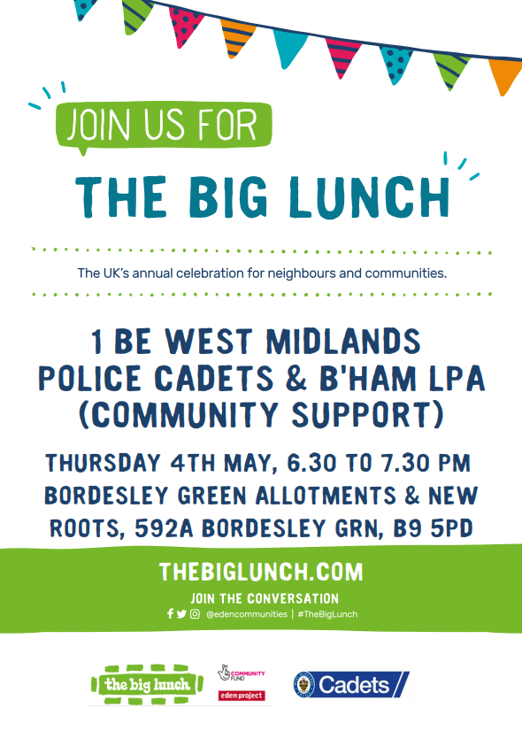 CadetsWMP's tweet image. Incredible night! #1BE @StechfordWMP  @CadetsWMP organised an incredible @edencommunities #TheBigLunch tonight together with Bham LPA @BordesleyWMP &amp;amp; #BordesleyGreenAllotments &amp;amp; @WashwoodWMP  @CSuptMatShaer @PhilDolbyWMP #Coronation #CoronationBigLunch  @RoyalFamily  👏🍰🧁🇬🇧👑👏