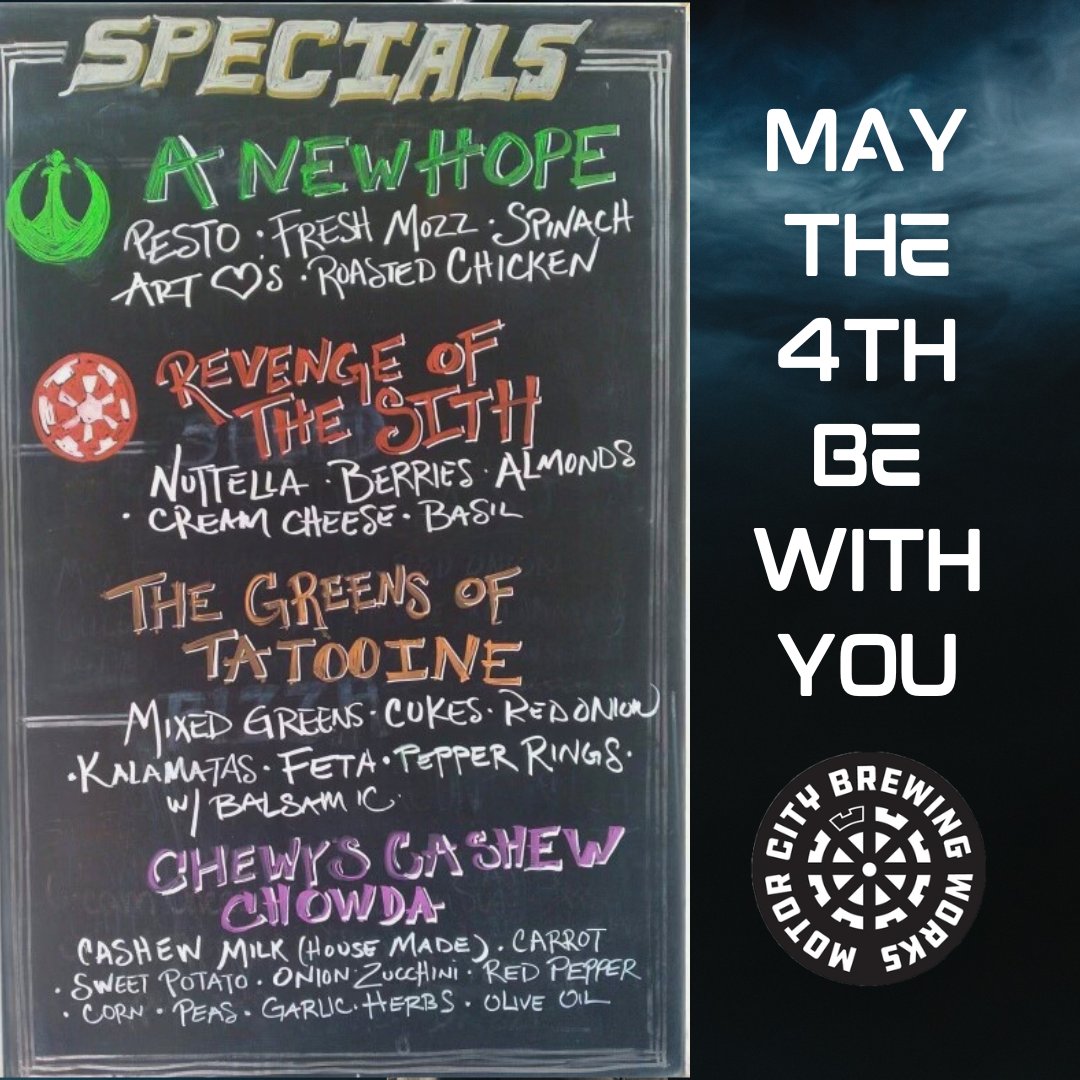 Strong with the force, our specials at Canfield are. #Midtown #May4th #MCBW