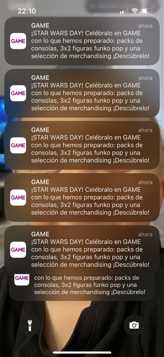 jjblanco1993's tweet photo. @VideojuegosGAME 16 notificaciones en 2 minutos, pero no me queda claro, hay Star Wars Day? https://t.co/KwX7zhQ4wO