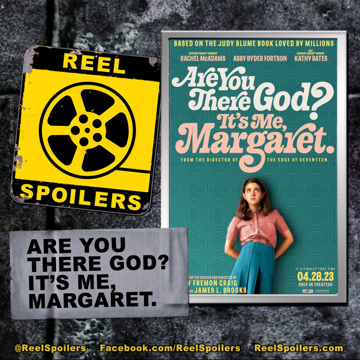 New on @ReelSpoilers, we are joined by @rachel_reviews to discuss the film adaptation of Judy Blume's beloved 1970 novel #AreYouThereGodItsMeMargaret Have you seen it? #JudyBlume #adaptation Watch: bit.ly/MargaretReview Listen: bit.ly/AreYouTherePod
