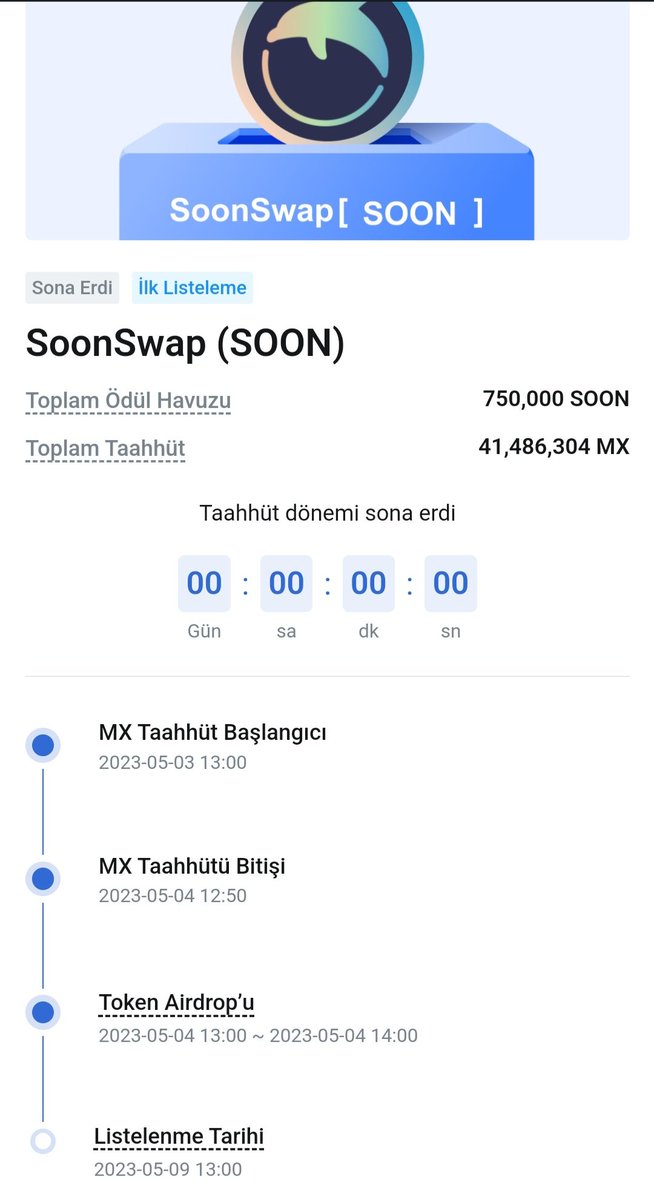 expert_para's tweet photo. #Soonswap için #Testnet Görevlerini Tamamlayanlar Kimler Arkadaşlar 🔥
Beğeni atın sayımızı Bilelim 😊
#Mexc Borsasında 09.05.2023
Saat 13.00 de Listeleniyor 🔥
@soonswap Testnet Ödüllerimizi Hesaplarımıza Bekliyoruz ☄️ https://t.co/mJ354e9lsC