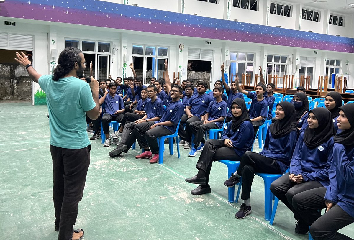 hashem_abubakr's tweet photo. It was my pleasure to accept the request from @gdh_aec to conduct a career guidance seminar to grade 8 students. Hope the students found it insightful in selecting their stream of study.

Thank you Dr @asadhshaheed for your time as a guest speaker.
@MoEdumv @igmhmv @governmentmv https://t.co/8GQdvbvFI8