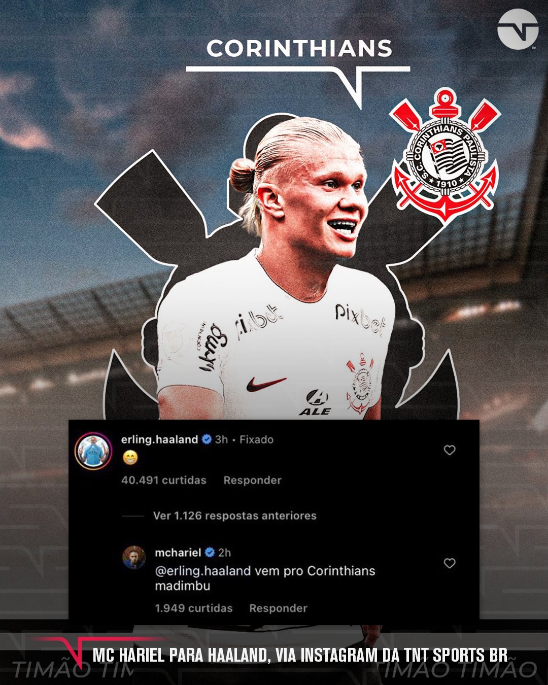 Ex-aspirante a jogador, MC Hariel leva amor ao Corinthians nas letras