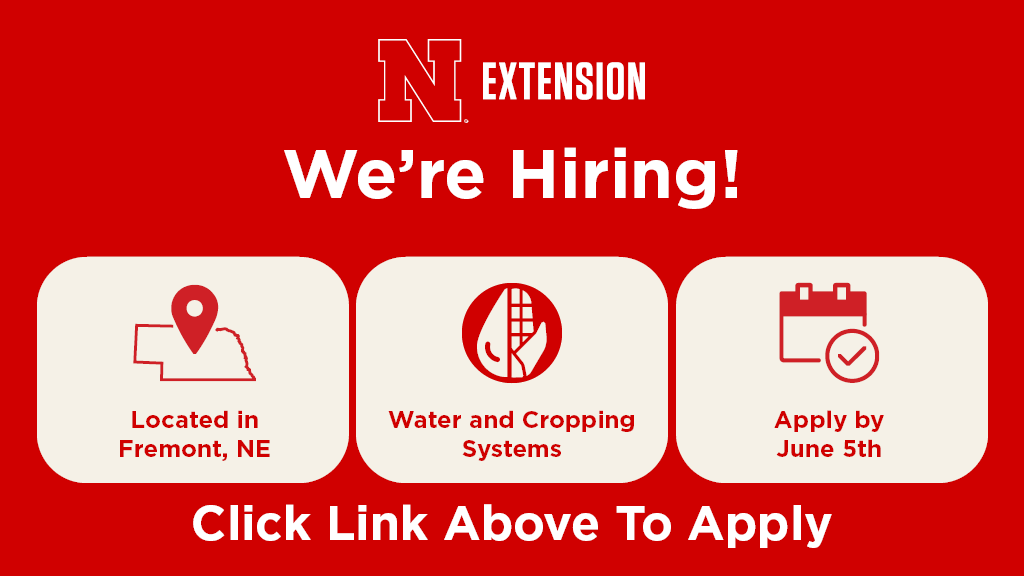 We have an excellent opportunity for a full-time faculty position located in Fremont, Nebraska. This position will be focused on improving precision agriculture water and cropping systems related to agronomic and management issues.

More info:
employment.unl.edu/postings/85879