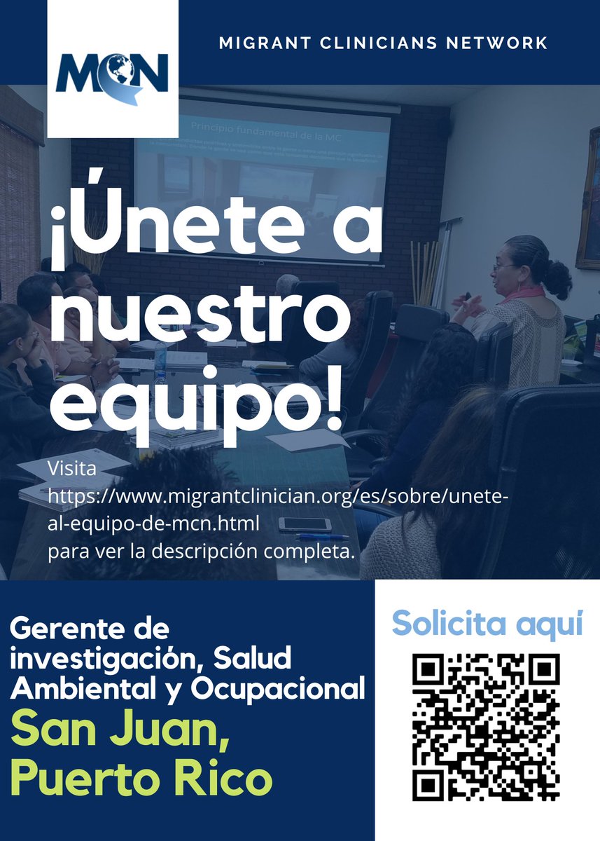 MCN_Health's tweet photo. ¡Estamos buscando ampliar nuestro equipo en la oficina de Puerto Rico! Consulte la información a continuación o consulte nuestra página para obtener más información. https://t.co/FxokkHJyJ7 https://t.co/uucwJEoZXy