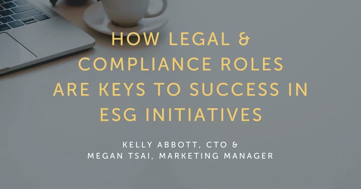 Legal and compliance roles play a vital part in #ESG initiatives! Learn how they can help drive success in your sustainability efforts: buff.ly/3NDH3CC #sustainability #privateequity