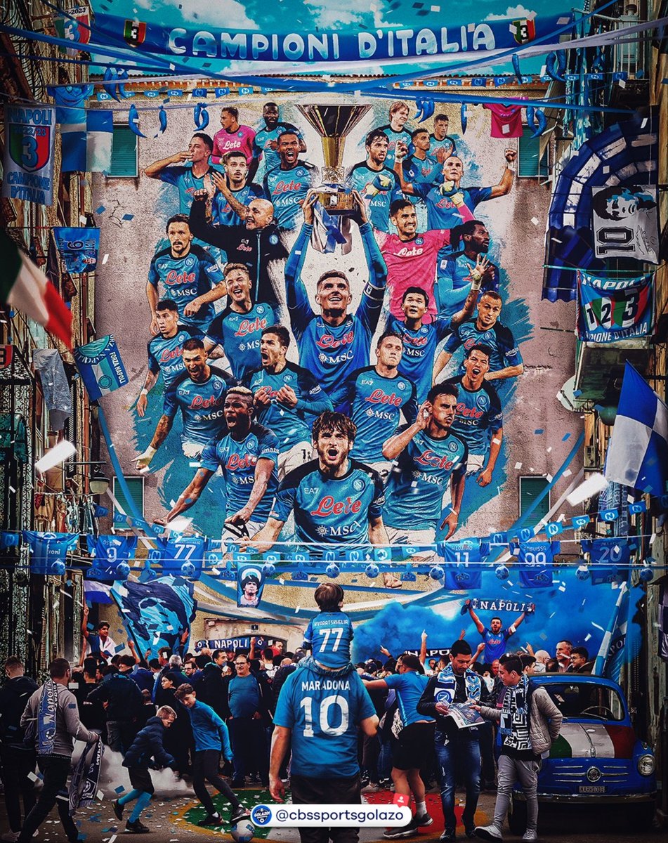The city of Napoli has waited patiently for 33 years and tonight they are going to erupt. This squad has shown what's possible when you exhibit maximum levels of passion. Congrats Napoli!! 🔵🏆 🇮🇹