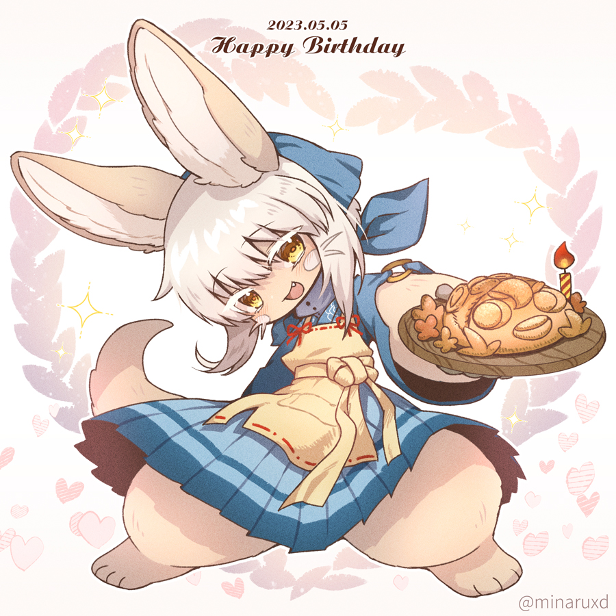 nanachi (made in abyss) furry animal ears 1other food apron smile looking at viewer  illustration images