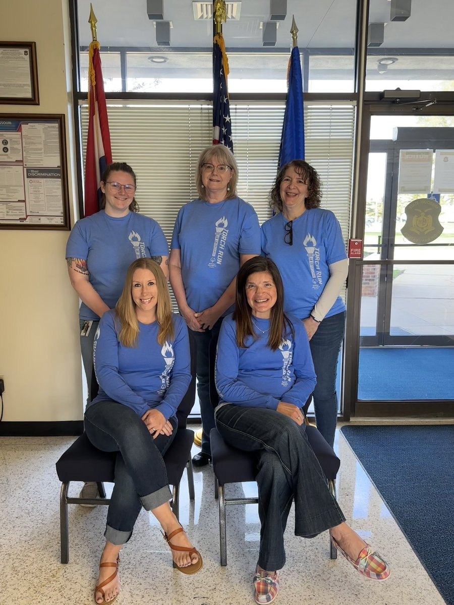 Ladies at Troop H wore their Missouri Special Olympics shirts today to show their support of all the athletes. #SOMissouri