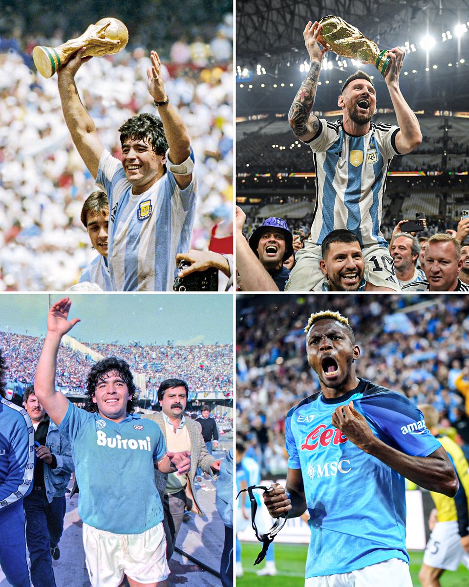 🇦🇷 2022: Argentina win the World Cup for the first time since 1986 when they won with Diego Maradona

🇮🇹 2023: Napoli win the Scudetto for the first time since 1987 when they won with Diego Maradona

It was meant to be 💙