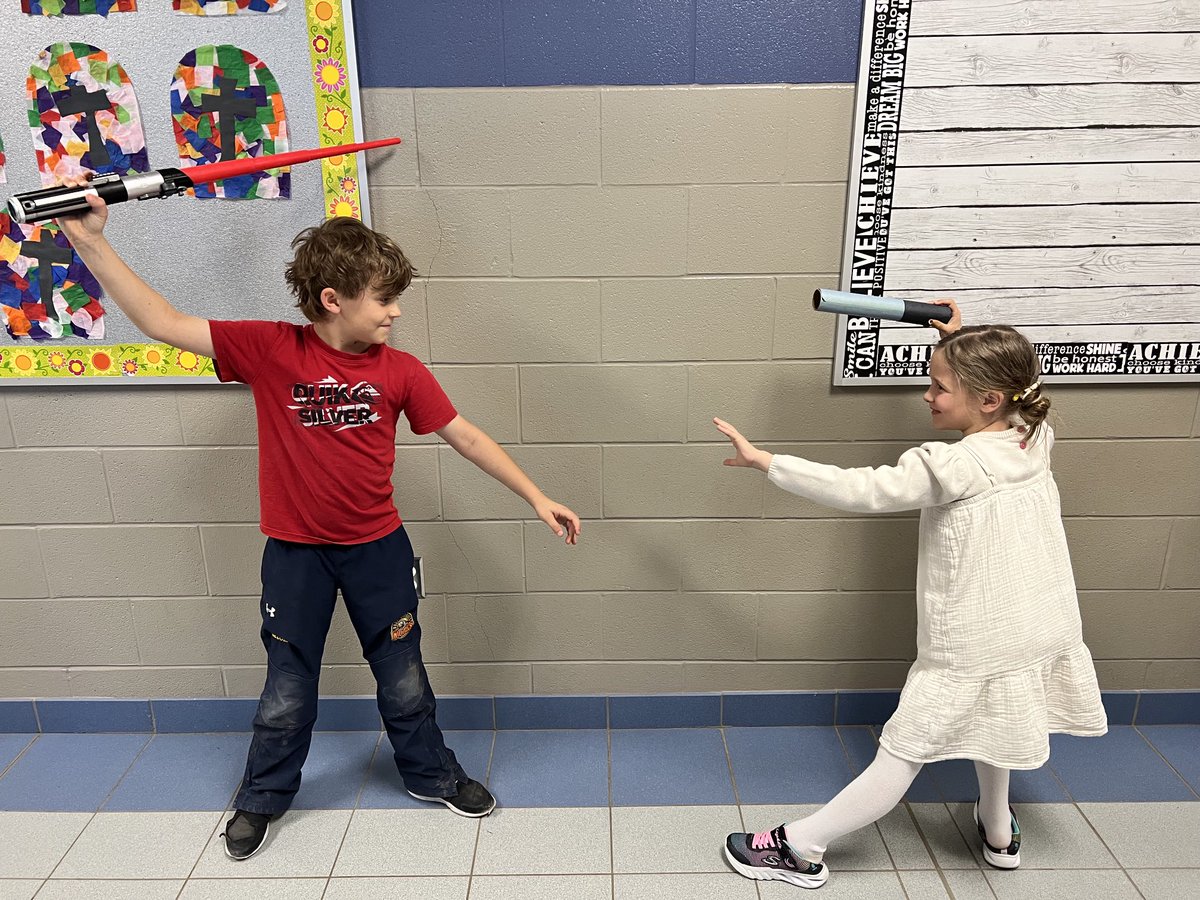 OurLourdes's tweet photo. We had some May the 4th be with you students in the halls today! https://t.co/XYWsyNA32r