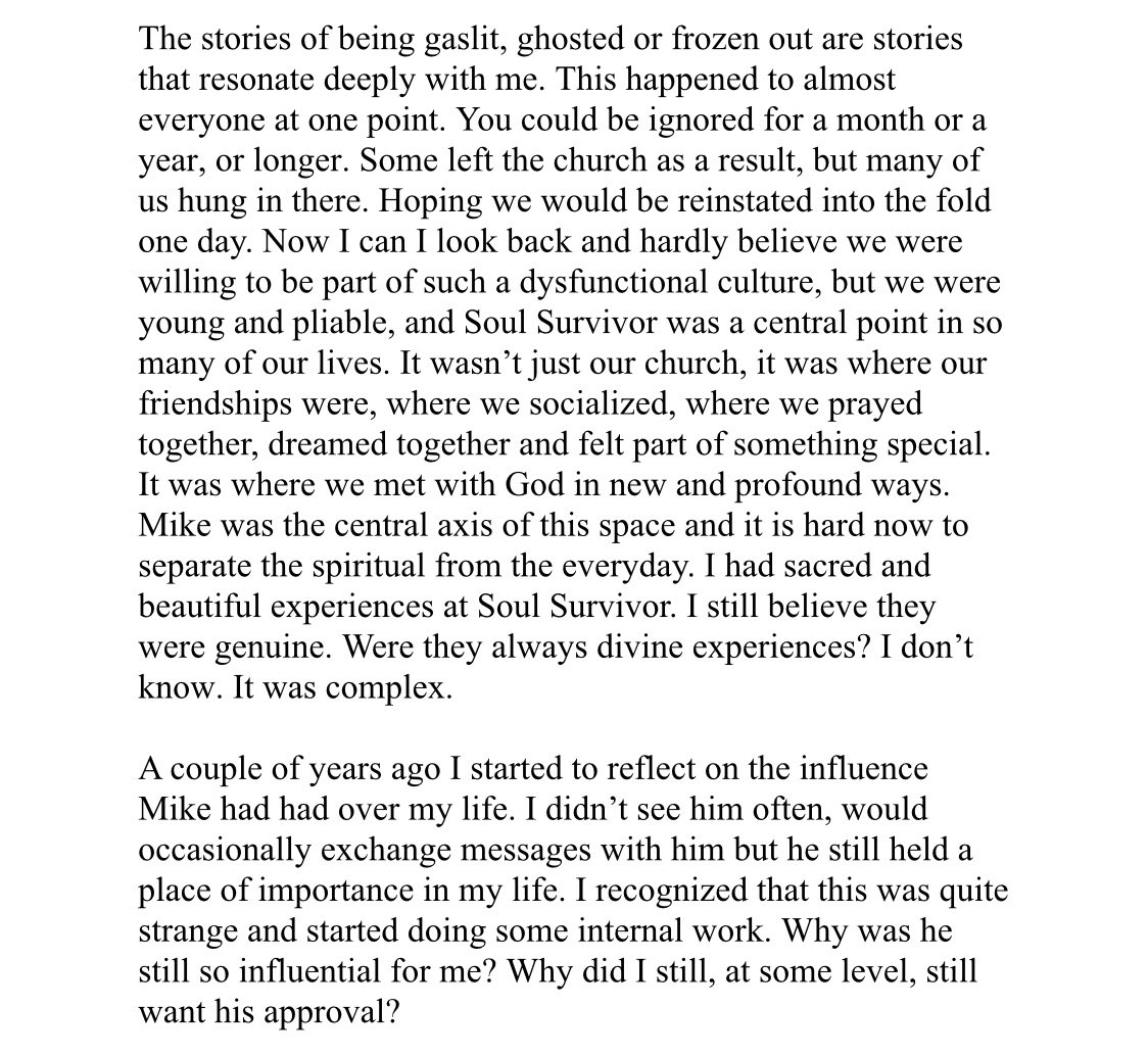 beccamcgowanuk's tweet photo. A reflection on Soul Survivor and imbalances of power https://t.co/xgcYpc2CP2