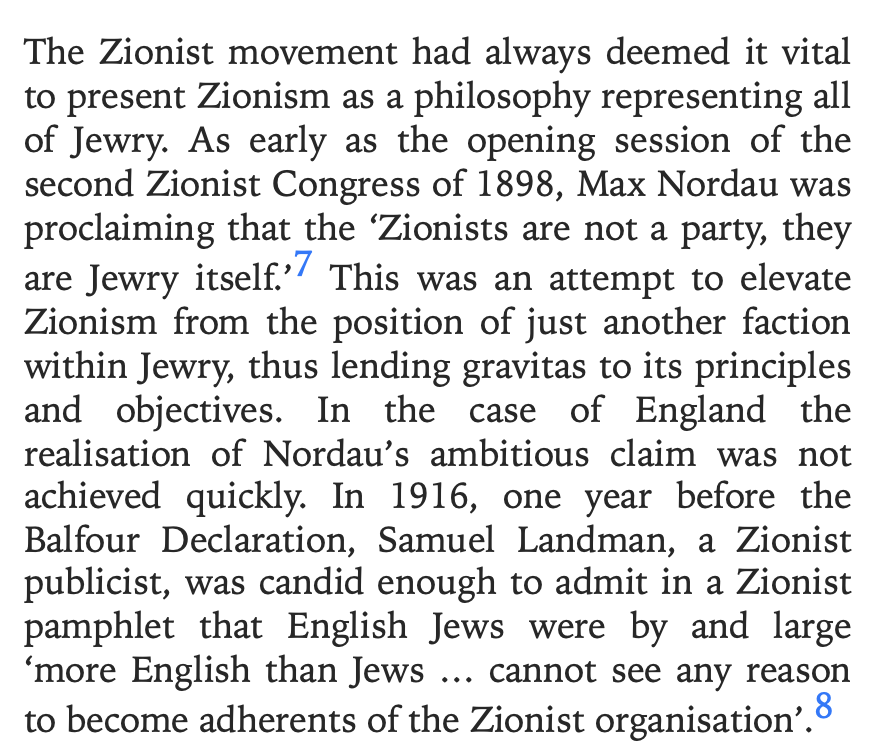 _ZachFoster's tweet photo. Zionists have been trying to convince the world for more than a century that Judaism and Zionism are the same thing.

But don't be fooled: as a proud Jew and proud ant-Zionist, Zionism goes against all of my Jewish values.

source: Rory Miller, Divided Against Zion, p. 187. https://t.co/cMxroX17jJ