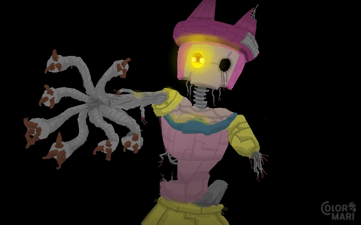 Heute wieder Bilder in ColorMari bei <a href="/KasmudanEpic/">Kasmudan</a> mitgemalt.

1. Tier mit Fell was normalerweise kein Fell hat x Leuchtend
2. Sattelstorch x Ritter
3. Einzelbild: Horror +/x Fanart (habe <a href="/MoerliArt/">Mörli // @caggtus @DOKOMI</a> gemalt)

#colormari