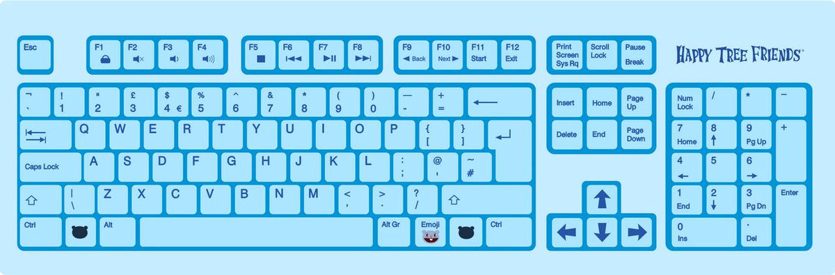 jordankaplan214's tweet photo. @ChainKnuckle @warrengraff @mondomedia @NemaoWasTaken @MoonSoftGames #happytreefriends #gaming_keyboard #uk_english #english #htf Happy Tree Friends Gaming Keyboard (UK English). https://t.co/1FcEfh3pge