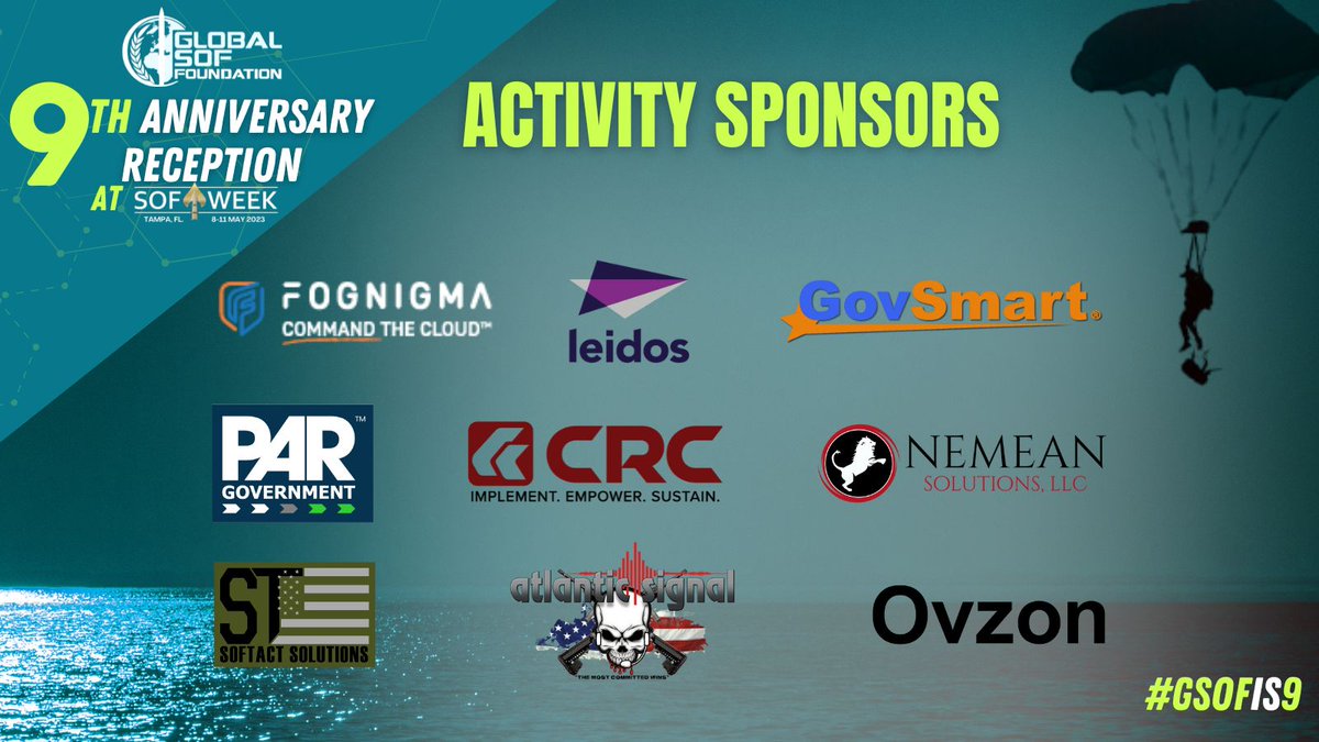 GlobalSOF's tweet image. Get ready for all the exciting activities that are planned for tonight at the GSOF 9th Anniversary Reception! --We cannot thank all of our wonderful sponsors enough for their support. We are beyond grateful to them for helping us make this epic event possible! #GSOFis9 #sofweek23