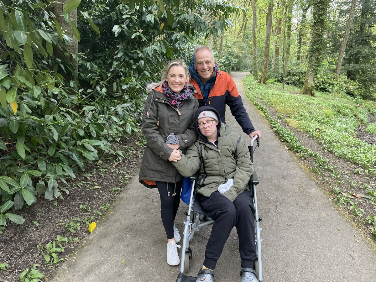 shitscaredmum's tweet photo. Getting outside makes everything that little bit better. 
Thanks to @JayCareBurnley &amp; @Florencetheflo1 we now have a wheelchair with brakes, so a good walk round @towneleyhall a little @McDonaldsUK chocolate milkshake &amp; an #elemis de-stress massage before bed.
#NotTodayCancer https://t.co/osYrWcS83h