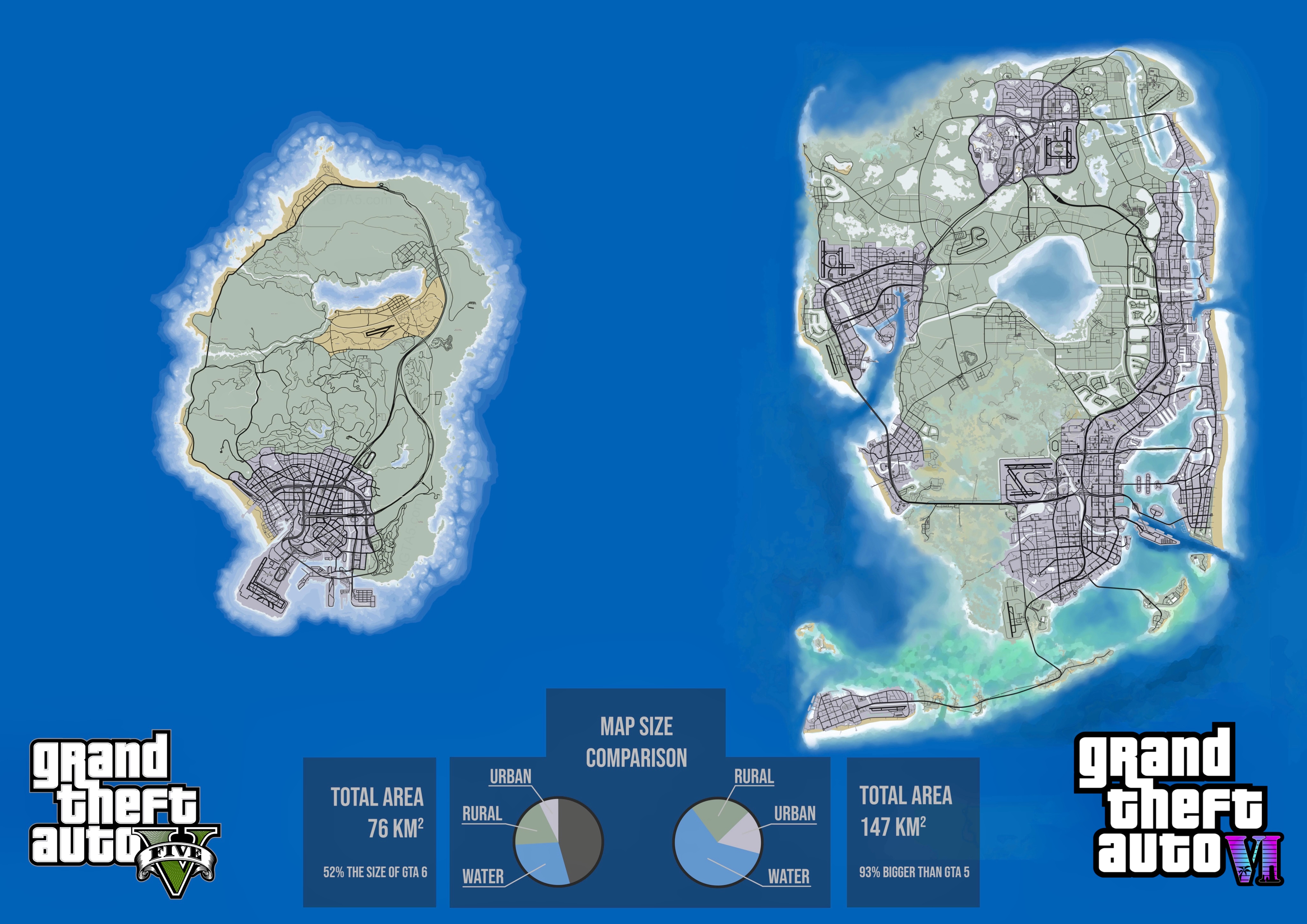 gta 5 gta 6 map comparison｜TikTok Search