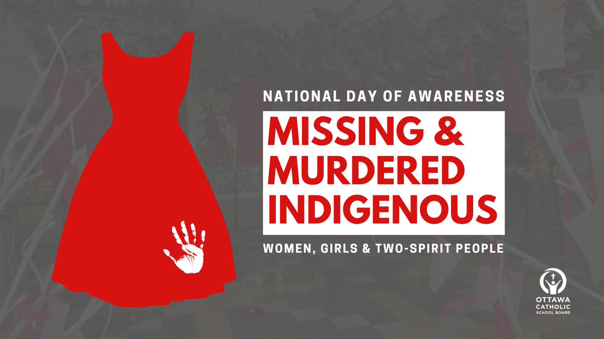 ❤️ Today is the National Day of Awareness for Missing and Murdered Indigenous Women and Girls and Two-Spirit People. Also known as #RedDressDay. Today we honour and remember their lives. Gone, but never forgotten. ocsb.ca/2023/05/04/red… #MMIWG2S #ocsbIndigenous #ocsbEquity