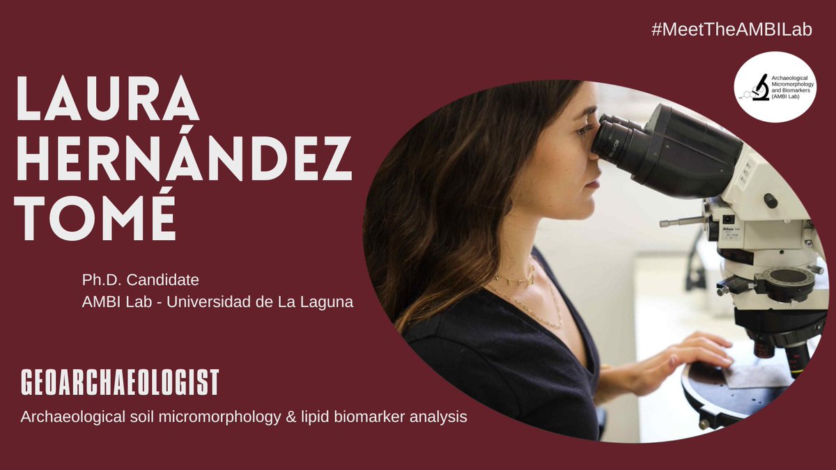 On #FridayMotivation we'd like to introduce our lab members! Today is #phdcandidate @htomelaura's turn, who works in applying microcontextual techniques, such as soil micromorphology and lipid biomarker analysis, to investigate domestic spaces during the Iberian Iron Age 🔬