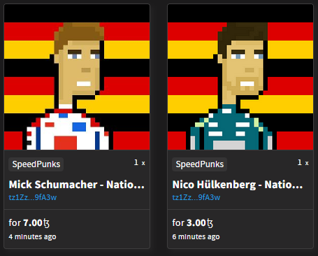 A new collector today, thanks so much whoever you are😁

The next collector will be the 20th speedpunk holder, come join us: objkt.com/collection/KT1… 

#NFT #NFTsales #NFTCommunity #objktcom #pixelart #tezoscommunity #CleanNFT #tezos #F1 #Formula1 #F12023