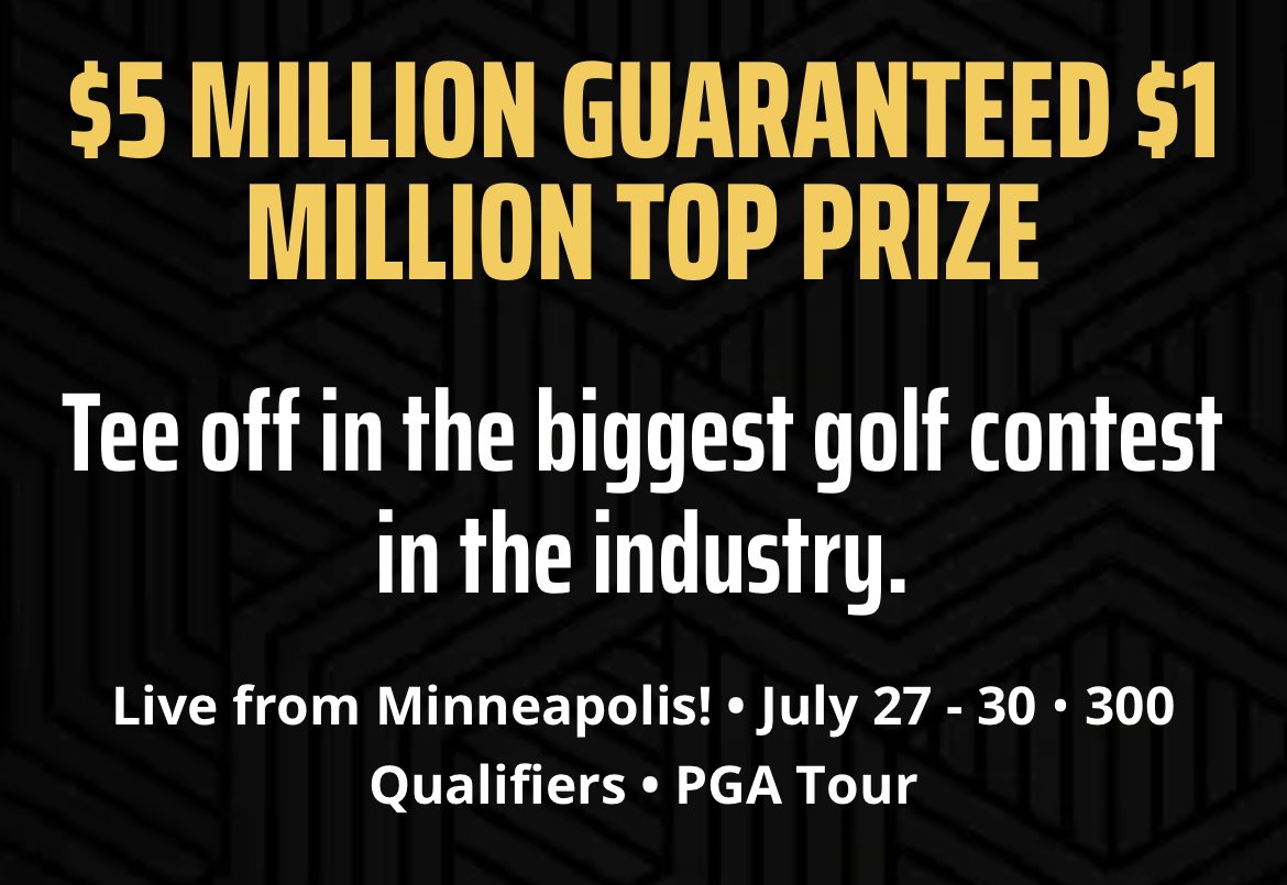 ToeTagginTambo's tweet photo. The @DraftKings #FGWC Live Final will take place at the 3M Open in Minneapolis!
$1M up for grabs! 💰 https://t.co/4ccch4RyAy