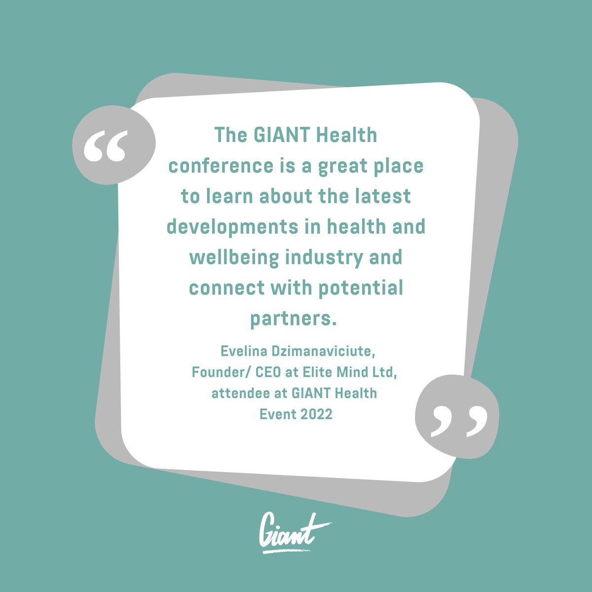 It's #FeedbackFriday! Another Friday, another Testimonial!

We appreciate all of the valuable feedback we receive from our attendees, exhibitors & sponsors!

⭐ @Evelina_dzi, Founder/ CEO at Elite Mind Ltd, at #GIANT2022

#digitalhealth #healthcare #thankyou #health #healthtech