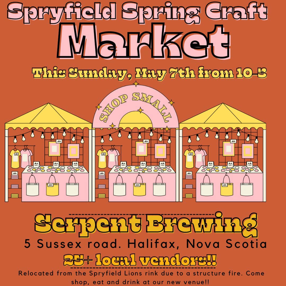 SBCHFX's tweet photo. Same great show, with a new location!  Thanks to Serpent Brewing for stepping up and helping out the Craft Show organizers by providing a new location after a fire damaged the Rink.

#SBCbiz #craftshow #spryfield https://t.co/WIWQwbJbw8