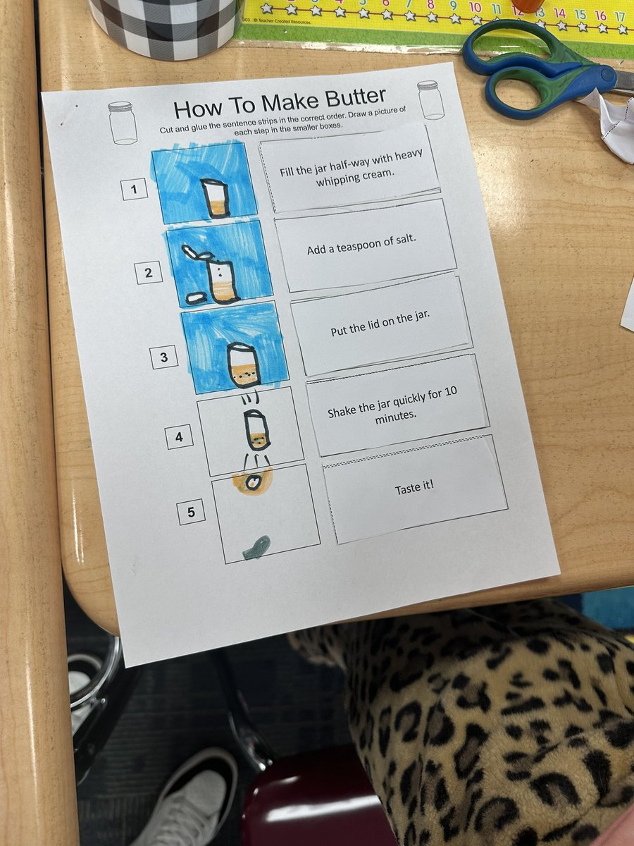MissTesta22's tweet photo. We made BUTTER in our after school school enrichment class today! 🧈 https://t.co/YK1oucRQDt