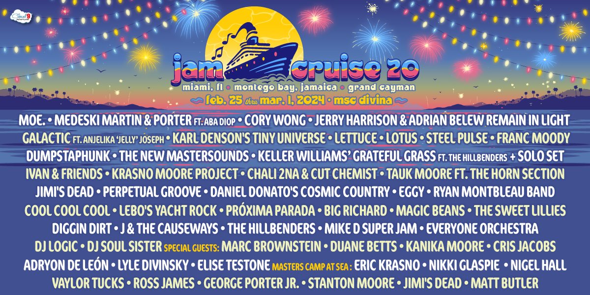 Próxima Parada (@_proximaparada) on Twitter photo Can’t wait to cannonball into the Caribbean!! 🪩💦
Our first <a href="/jamcruise/">Jam Cruise</a> will also be our first time playing outside of the US! We're setting sail on a 5-night music adventure with stops in Jamaica and the Cayman Islands 😍 Come hang!
#jamcruise #jamcruise20 #jamcruise2024 Can’t wait to cannonball into the Caribbean!! 🪩💦
Our first <a href="/jamcruise/">Jam Cruise</a> will also be our first time playing outside of the US! We're setting sail on a 5-night music adventure with stops in Jamaica and the Cayman Islands 😍 Come hang!
#jamcruise #jamcruise20 #jamcruise2024