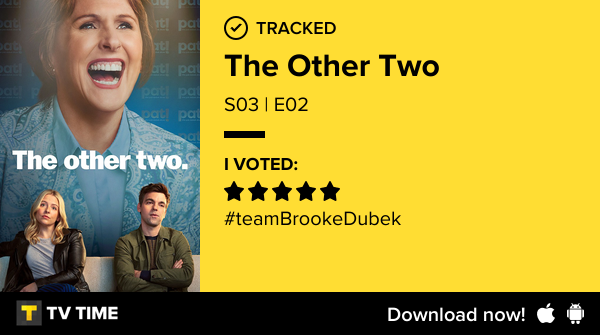 alderaansleia's tweet photo. I've just watched episode S03 | E02 of The Other Two! #othertwo https://t.co/6SJancax0d #tvtime https://t.co/Q1BRvCidnO