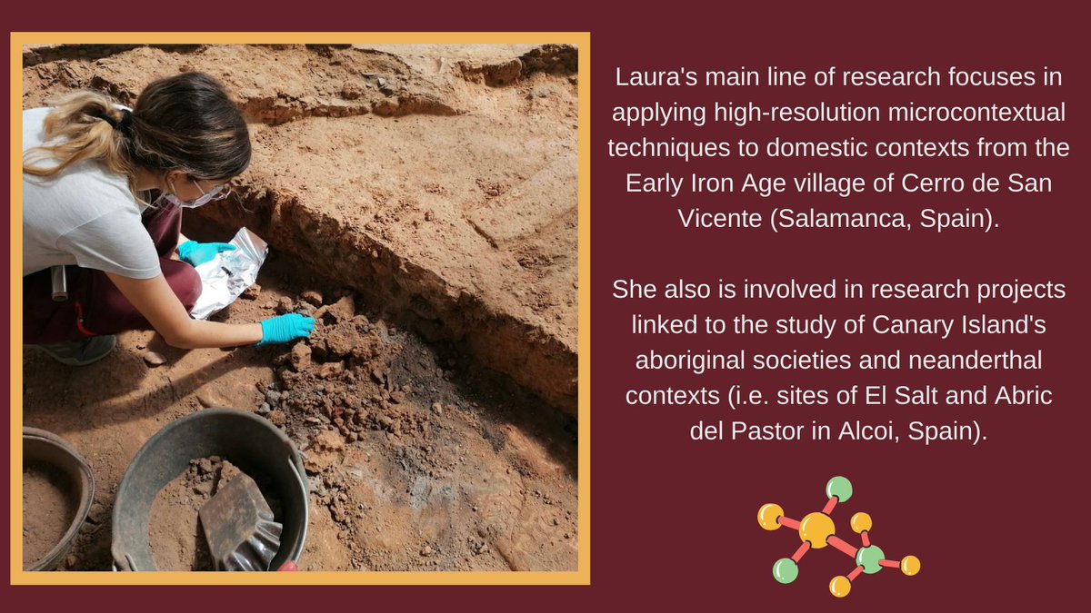 She also participates in several projects, ranging from late Pleistocene contexts to Canary Island's aboriginal societies! Her first article investigated combustion features and fuel sources in the highest-altitude cave archaeological site in the Canary Islands (Tenerife, Spain).