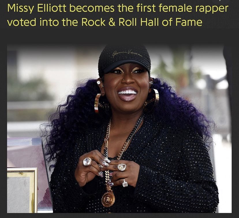 StreetScience01's tweet photo. @MissyElliott will be the #first female #rapper inducted into the #RockAndRollHallOfFame
👏🏾👏🏾👏🏾👏🏾

#follow #ssr #streetscienceradio #hof #halloffame #rocknrollhalloffame #rap #rapmusic #hiphop #hiphopmusic #legend #legendary #missy #missyelliott #missymisdemeanorelliott #Producer https://t.co/XhVkXjtZ9y
