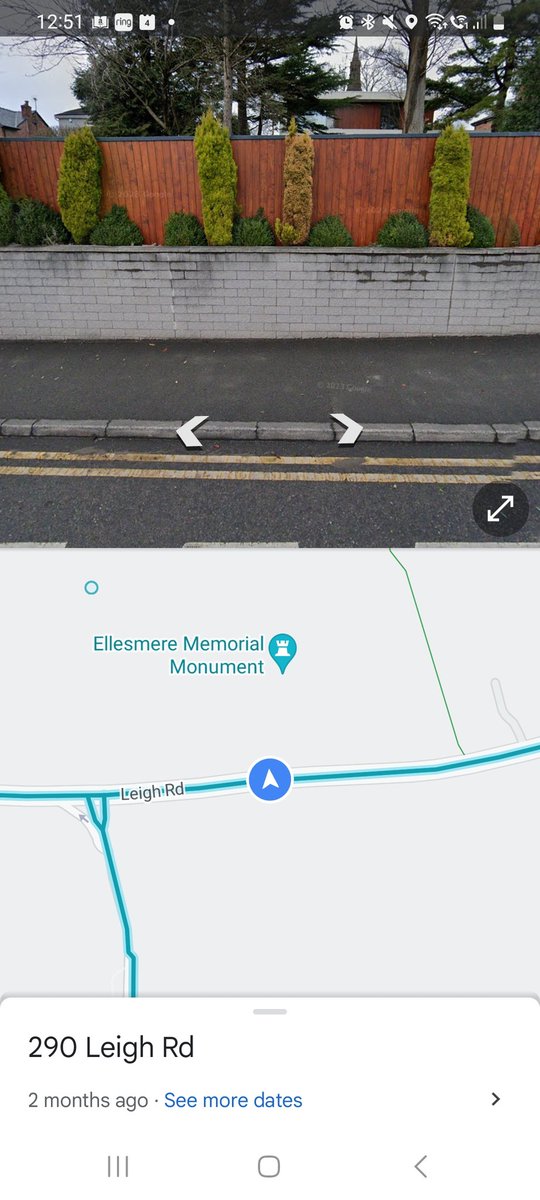 DebTaay's tweet photo. @RHSBridgewater #RHSBridgewater drove past a very rude hedge this morning on Leigh Road not far from your entrance. Not your usual topiary! Didn't stop to take a photo but you can see it on Google Street view. You might need to have a word... https://t.co/fMCrCbk949