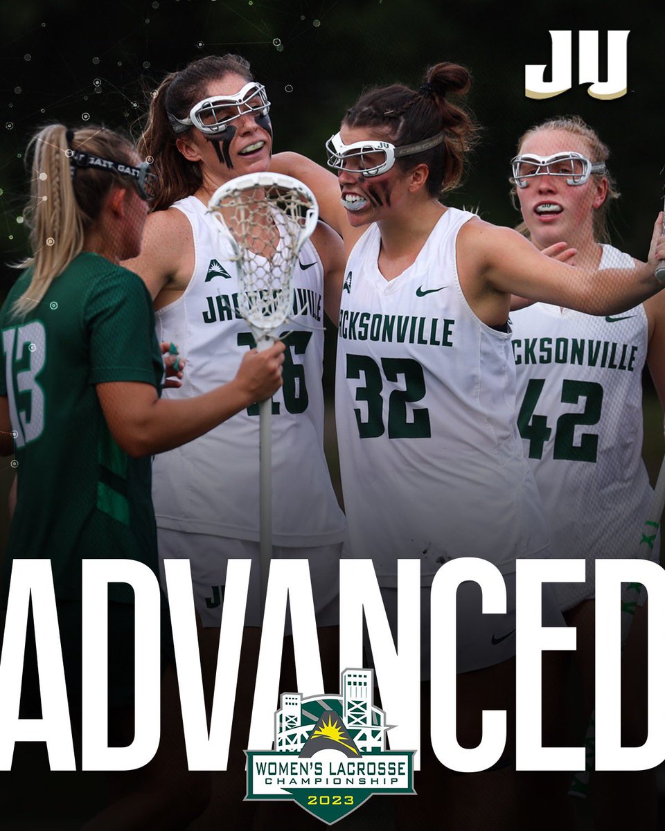 ASUNSports's tweet photo. Oh my 🫢

@JAX_WLAX takes care of business in DOMINATE fashion…see you in the final 😏 

#ASUNBuilt | #JUPhinsUp🐬 https://t.co/lIS1AbIYFp