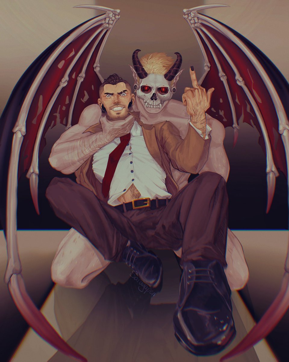 Saragapen's tweet photo. Guarded by the demon who hates your kind

Constantine au commission for @deademyers !
#ghostsoap #soapghost #ghost #soap #mw2fanart #Constantine #demon https://t.co/jmjiwL5lMn