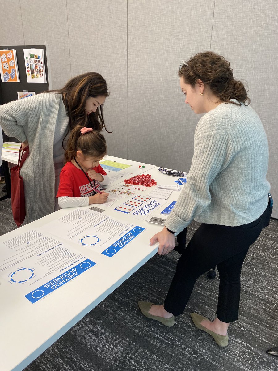 IDA_org's tweet photo. Playing games for fun! (and knowledge!) IDA researcher @WOPR_1983GTW’s exhibit uses a game to educate @ACPSk12 students on the #scientificmethod. She also demonstrates her microgame on climate change. #ScienceUnrestricted @acpsFACE https://t.co/uhzL41nLxl