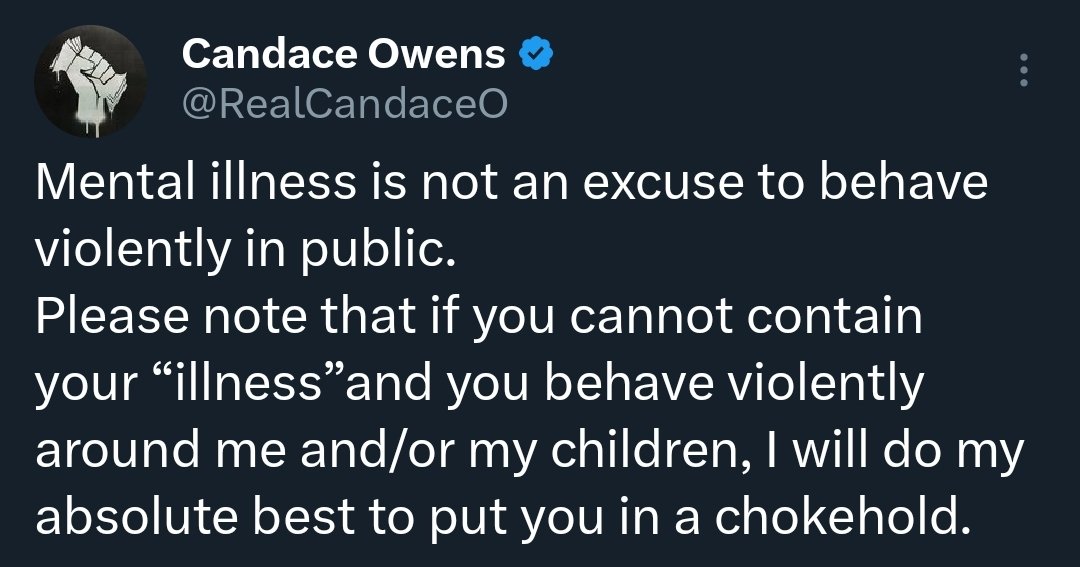 And that's when Candace Owens put Kanye West in a full nelson